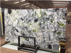 Polished Ice Green Marble Slabs