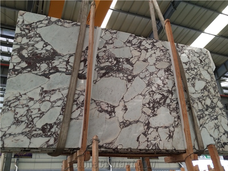 Polished Large Calacatta Vagli Rosato Marble Slab