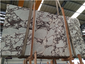 Polished Large Calacatta Vagli Rosato Marble Slab
