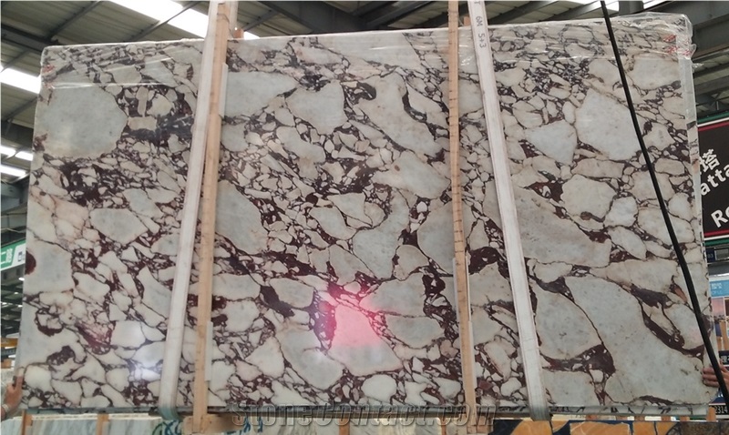 Polished Large Calacatta Vagli Rosato Marble Slab