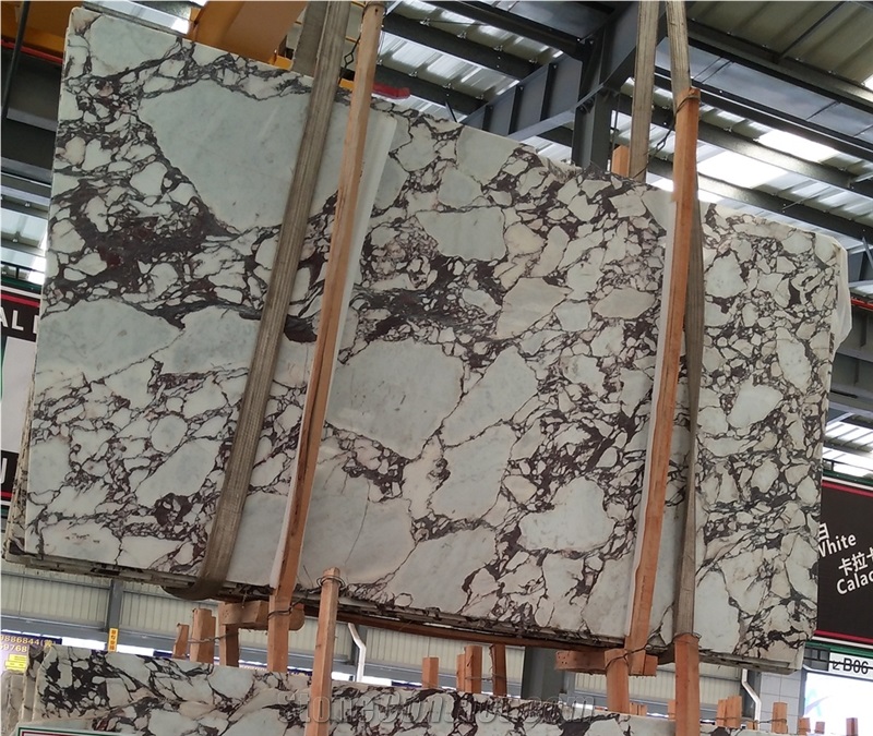Polished Large Calacatta Vagli Rosato Marble Slab