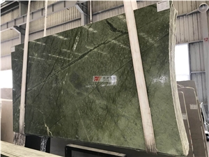 Polished Ming Green Marble Round Table Tops