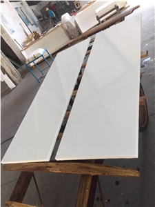 Pure White Nano Crystallized Glass Stone Slabs