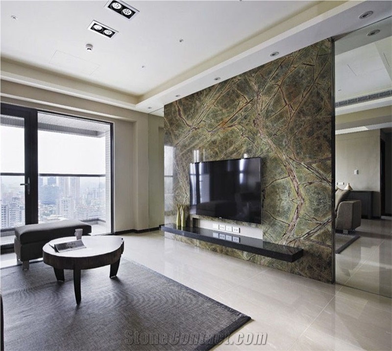 Rain Forest Green Marble Tiles