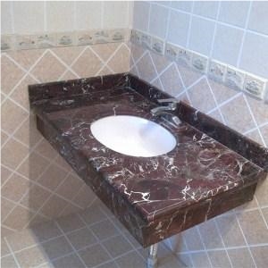 Rosso Lepanto Marble Bathroom Vanity Top