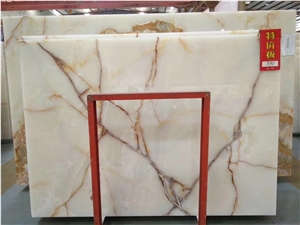 Snow Pure White Onyx Slab