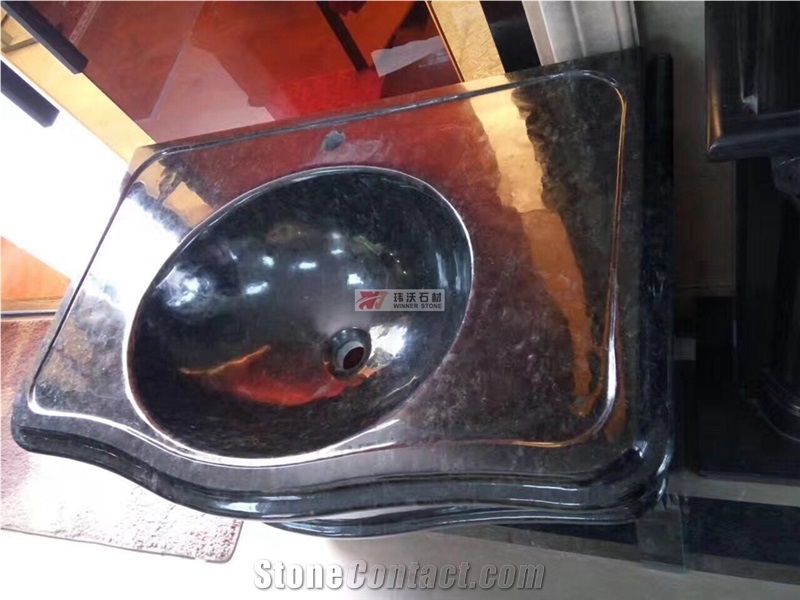 Solid Surface Messina Black Granite Countertops