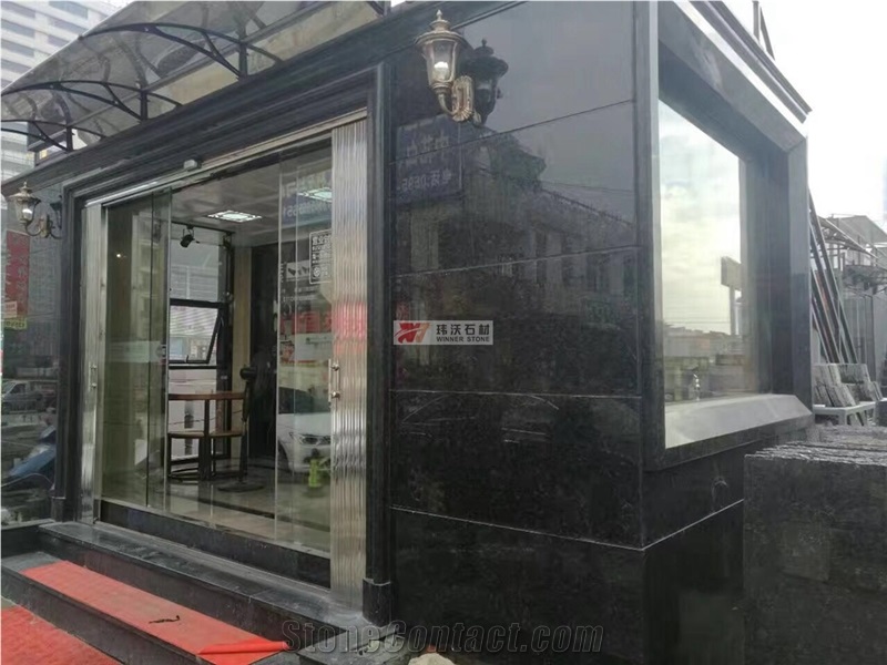 Solid Surface Messina Black Granite Countertops