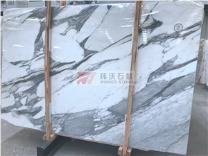 Solid Surface Statuary Belgio Marble Slab Types