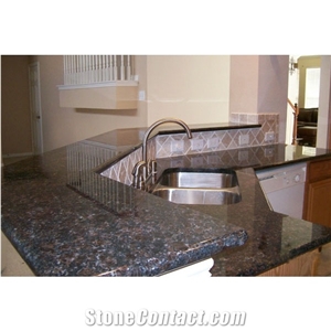 Tan Brown Granite Kitchen Custom Countertops