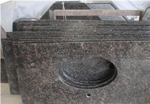 Tan Brown Granite Kitchen Custom Countertops
