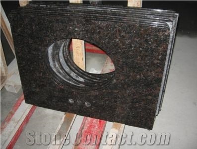 Tan Brown Granite Kitchen Custom Countertops