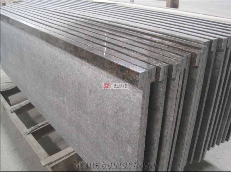 Tan Brown Granite Kitchen Island Top