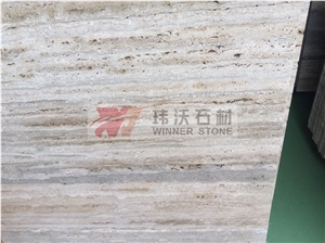 Unfilled Honed Finished Silver Travertine Slabs