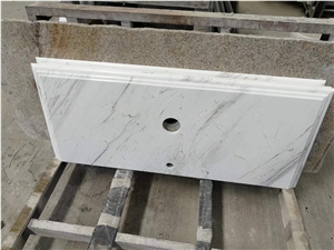 Volakas Ambrosia Marble Commercial Vanity Top Volakas Ambrosia Marble Commercial Vanity Top