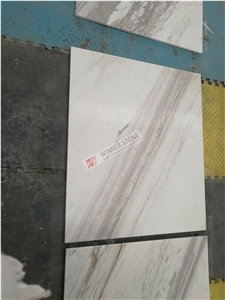 Volakas Spider White Marble and Marble Floor Tile