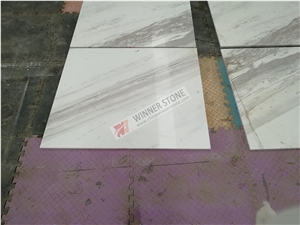 Volakas Spider White Marble and Marble Floor Tile