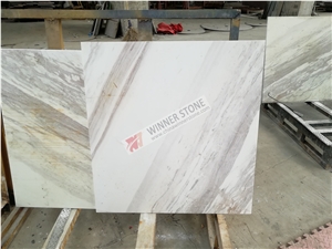 Volakas Spider White Marble and Marble Floor Tile