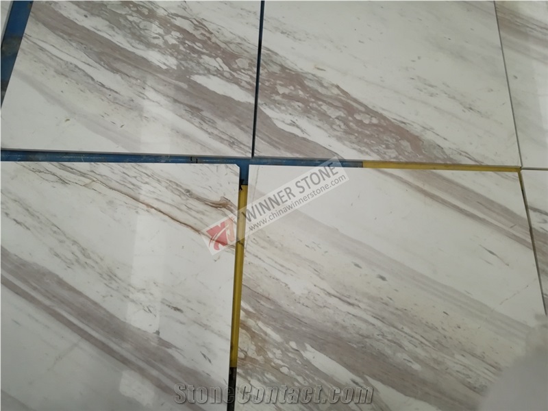 Volakas Spider White Marble and Marble Floor Tile