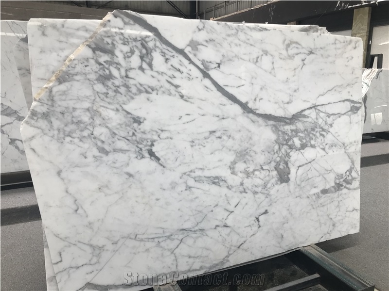 White Calacatta Carrara Marble Slab Tiles for Sale