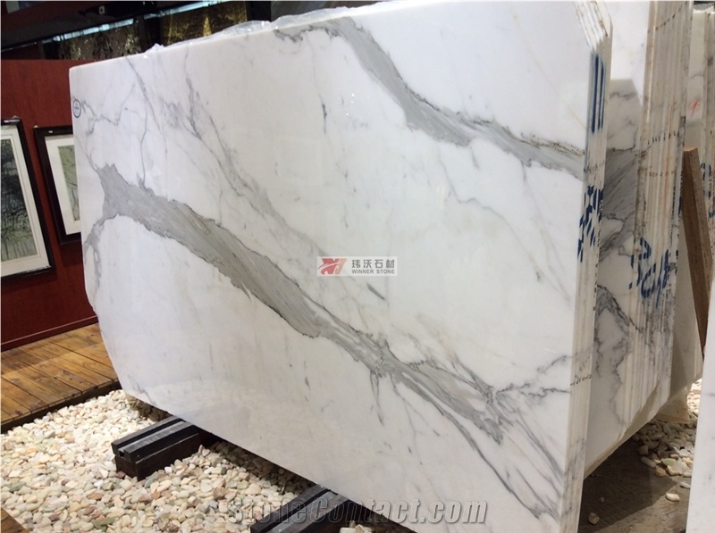 White Calacatta Statuario Marble Slabs