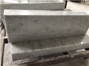White Carrara Marble Spiral Starircase Step Tiles White Carrara Marble Spiral Starircase Step Tiles