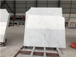 White Carrara Marble Spiral Starircase Step Tiles