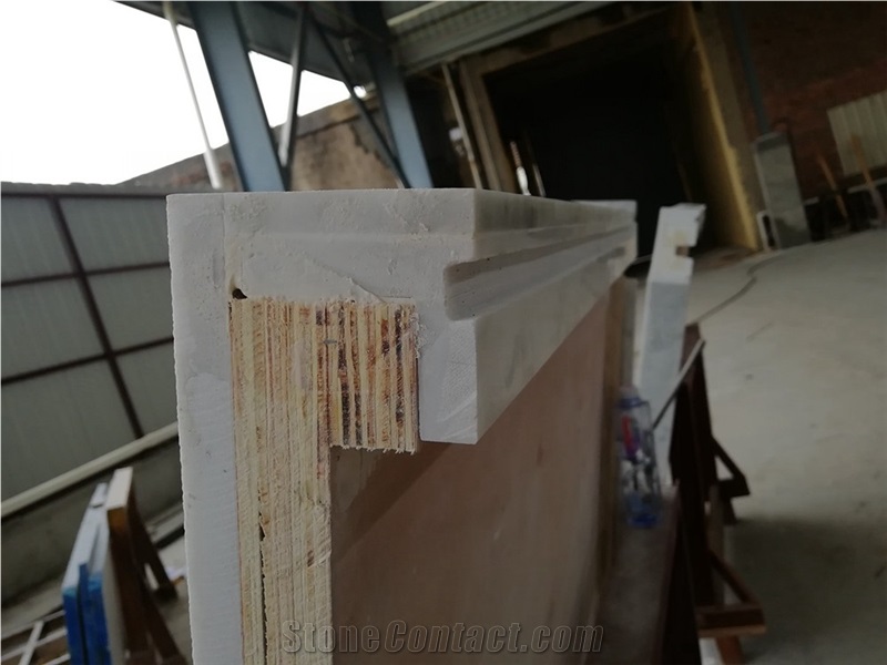White Carrara Marble Spiral Starircase Step Tiles