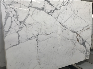 White Marble Calacatta Vagli Slab 