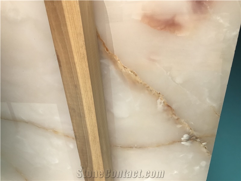 White Spider Onyx Backlighting Wall Tiles, Slabs