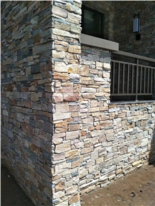 Yellow Slate Wall Cladding Ledging Stone