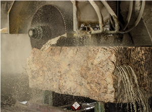 Gitata Gold Granite Block, Pegmatite Granite Block