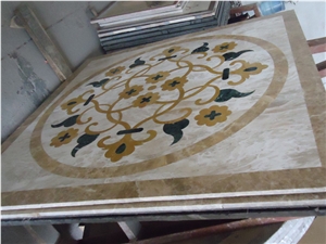 Floor Pattern Stone Water Jet Waterjet Medallions