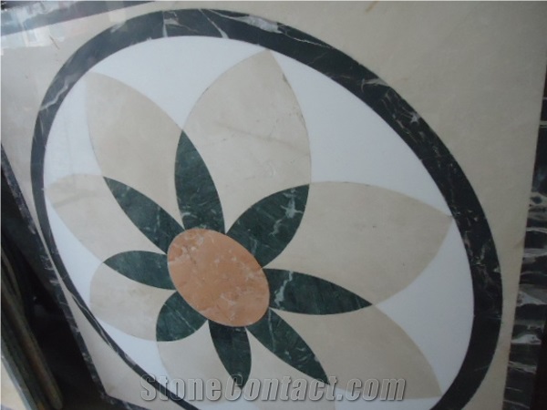 Floor Pattern Stone Water Jet Waterjet Medallions