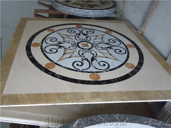 Floor Pattern Stone Water Jet Waterjet Medallions