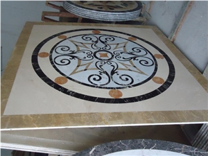 Floor Pattern Stone Water Jet Waterjet Medallions