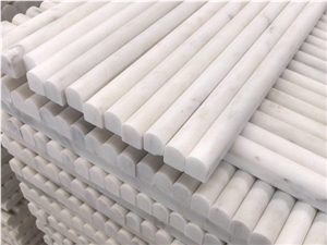 Oriental White Marble Lantern Pattern Mosaic Tiles