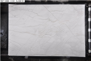 Bianco Superiore Quartzite Slabs, Brazil White Quartzite