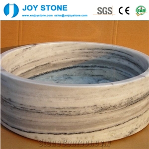 Wholesale Grey Marble Pedestal Stone Wash Basin
