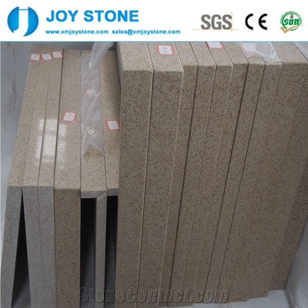 Wholesale Quartz Stone Beige Kitchen Countertop