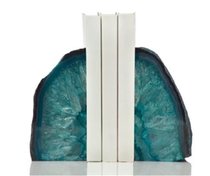 Agate Bookends Semiprecious Stone Office Desk