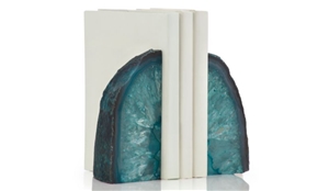 Agate Bookends Semiprecious Stone Office Desk