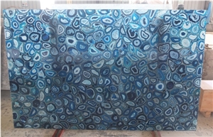 Blue Agate Slabs/Semi-Precious Stone/Gemstone Tile