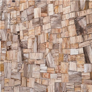 China Wood Stone Wall Cladding Semiprecious Stone Tiles