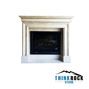 Crema Marfil Classico Fireplace Surrounding-2