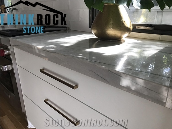 White Macaubas Quartzite Countertop