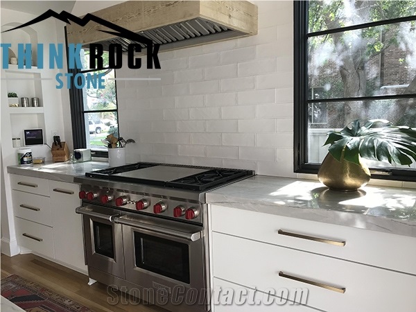 White Macaubas Quartzite Countertop