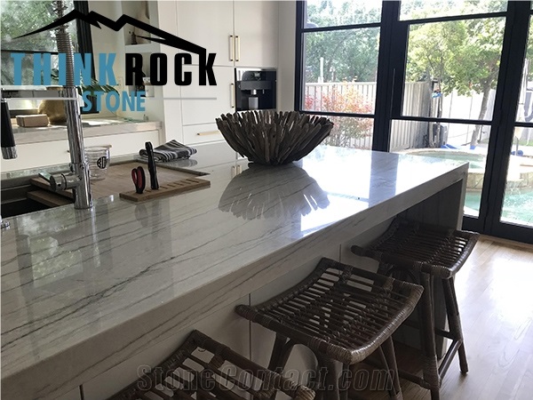 White Macaubas Quartzite Countertop