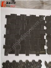 Apple Grey Mosaic, Flower Shape/Honed/Wall Mosaic