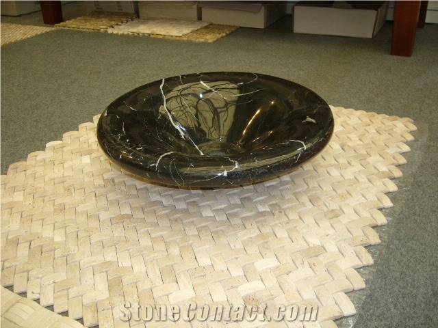 Black Marquina Sinks,China Marble,Wash Sinks/Bowls